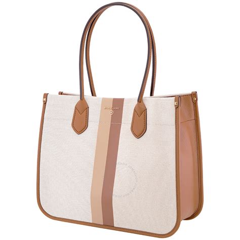 michael kors heidi large stripe canvas tote bag|MICHAEL Michael Kors Heidi Extra Large Stripe .